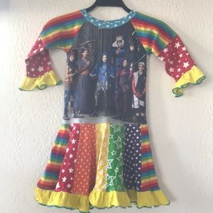 Upcycled Descendants dress, size 7/8/9-ish